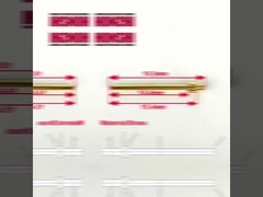 मशीनीकृत पिन 2.0x18.5 मिमी सोने से चढ़ाया टर्मिनल पिन कनेक्टर के लिए पीतल संपर्क बिंदु पिन