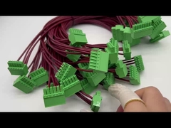 पीवीसी जैकेट सामग्री के साथ गोल अंगूठी टर्मिनल तार अनुकूलित तार हार्नेस