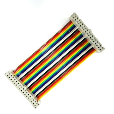 D उप 9 पिन फ्लैट इलेक्ट्रिकल केबल 28AWG सीधे सीरियल RS232 रिबन केबल