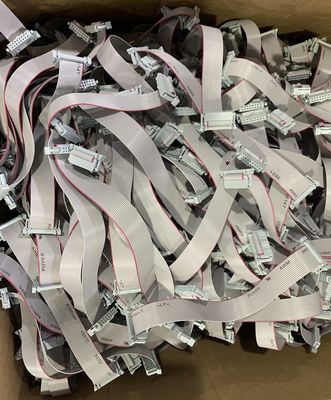 D उप 9 पिन फ्लैट इलेक्ट्रिकल केबल 28AWG सीधे सीरियल RS232 रिबन केबल