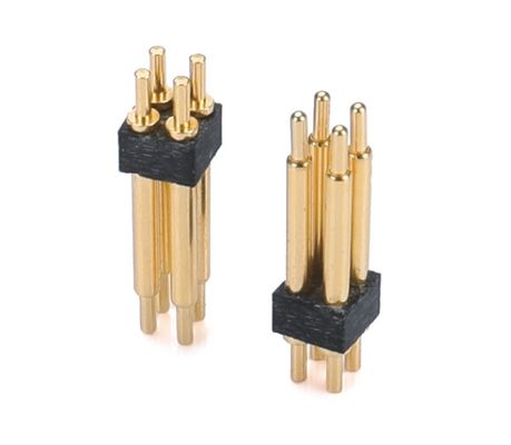 1.27mm H3.8mm पोगो पिन कनेक्टर पीतल C6801 सामग्री 12 पिन कनेक्टर सटीकता के साथ