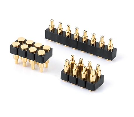 1.27mm H3.8mm पोगो पिन कनेक्टर पीतल C6801 सामग्री 12 पिन कनेक्टर सटीकता के साथ