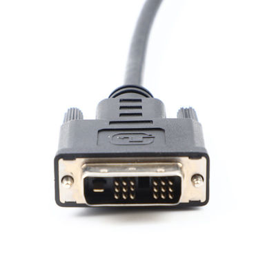 DVI 18 1 पुरुष से पुरुष HD मोल्ड केबल असेंबली OD6.0 HDTV UL20276 30Awg के लिए