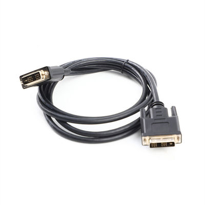 DVI 18 1 पुरुष से पुरुष HD मोल्ड केबल असेंबली OD6.0 HDTV UL20276 30Awg के लिए