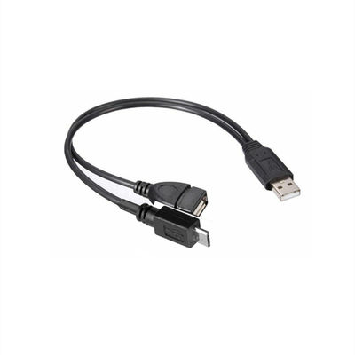 इलेक्ट्रॉनिक यूएसबी 3.0 एक पुरुष से माइक्रो बी पुरुष केबल 22AWG - 28AWG यूएसबी सी चार्जर केबल