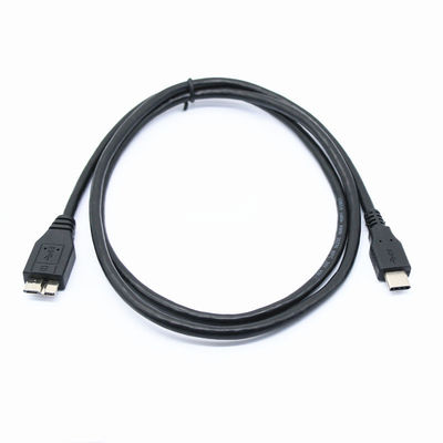 इलेक्ट्रॉनिक यूएसबी 3.0 एक पुरुष से माइक्रो बी पुरुष केबल 22AWG - 28AWG यूएसबी सी चार्जर केबल