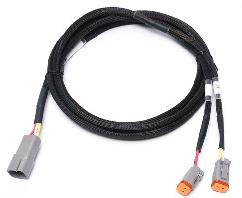 कस्टम ऑटोमोटिव वायरिंग हार्नेस 24 पिन के लिए 24 - 32AWG वायर कनेक्शन