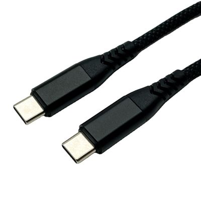 काला UL2725 USB केबल प्रकार C यूएसबी 2.0 एक पुरुष कनेक्टर के साथ सोने की चादर