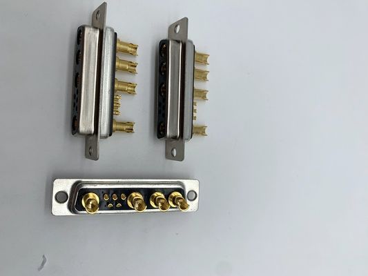 ऑटोमोटिव डी एसयूबी पावर कनेक्टर 9W4 महिला सोल्डर पीतल C3604 केबल के लिए