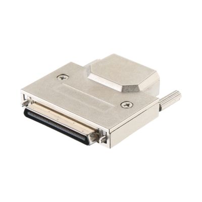 जस्ता मिश्र धातु खोल सामग्री 68 पिन SCSI कनेक्टर Solder प्रकार VHDCI HPCN पुरुष