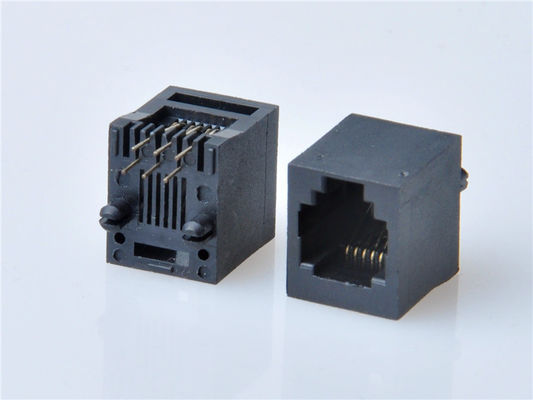 8p8c RJ45 ईथरनेट कनेक्टर 1x1 पोर्ट महिला RJ45 जैक बिना चुंबक के