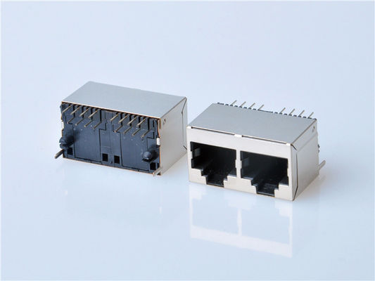 8p8c RJ45 ईथरनेट कनेक्टर 1x1 पोर्ट महिला RJ45 जैक बिना चुंबक के