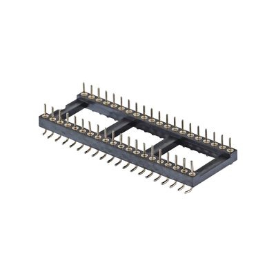 मशीनीकृत महिला हेडर 2.54mm H7.0mm लंबाई 10.0mm सीधा 1-40Pin पीसीबी कनेक्टर