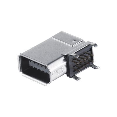 IEEE1394 10 पिन महिला कनेक्टर सर्वर I/O कनेक्टर SM-10P सोल्डर प्रकार