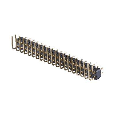 2.54mm मशीनीकृत महिला हेडर राइट एंगल SMT SMD सिंगल रो 1-40Pin पीसीबी कनेक्टर