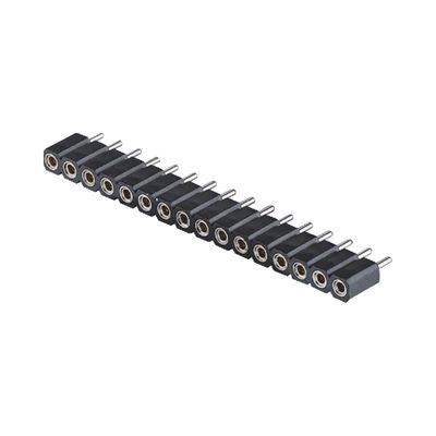2.54mm मशीनीकृत महिला हेडर राइट एंगल SMT SMD सिंगल रो 1-40Pin पीसीबी कनेक्टर