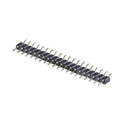 2.54mm मशीनीकृत महिला हेडर राइट एंगल SMT SMD सिंगल रो 1-40Pin पीसीबी कनेक्टर