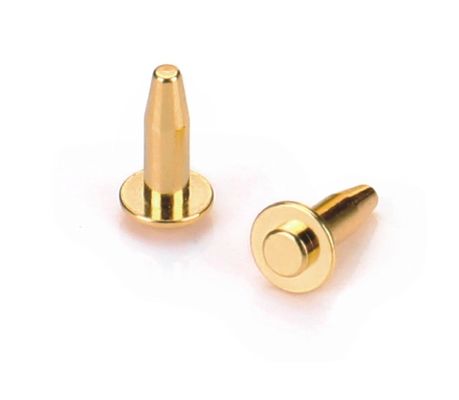 2.0mm H3.8mm पोगो पिन कनेक्टर SMD प्रकार धातु पोगो पिन पैड व्यास अनुकूलित करें