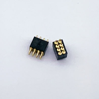 कस्टम 1.27 मिमी पिच 8Pin स्प्रिंग लोड POGO पिन कनेक्टर और टिकाऊ कनेक्शन के लिए