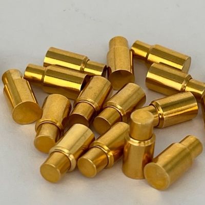 6.0mm C6801 पीतल पोगो पिन SMT कनेक्टर सोल्डरिंग प्रकार स्वर्ण चढ़ाना अनुकूलित