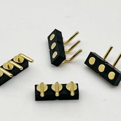 3p 2.54 मिमी स्प्रिंग लोडेड महिला बॉल प्लंगर चुंबकीय पोगो पिन कनेक्टर