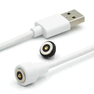 IP67 वाटरप्रूफ पीसीबी महिला पोगो पिन कनेक्टर सोने के साथ चुंबकीय केबल