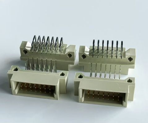 2.54mm Din 41612 कनेक्टर 21 स्थिति दाएं कोण पुरुष 3x7Pin यूरोकार्ड कनेक्टर