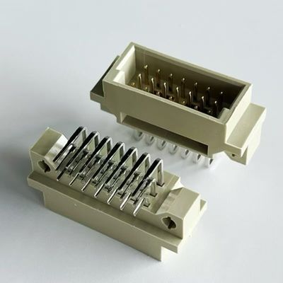 2.54mm Din 41612 कनेक्टर 21 स्थिति दाएं कोण पुरुष 3x7Pin यूरोकार्ड कनेक्टर