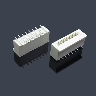 1.25mm FFC/FPC केबल Zif Socket Connector साइड संपर्क लॉक के साथ 8 10 18 30 पिन राइट एंगल टाइप