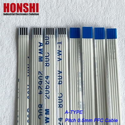 1.25mm FFC/FPC केबल Zif Socket Connector साइड संपर्क लॉक के साथ 8 10 18 30 पिन राइट एंगल टाइप