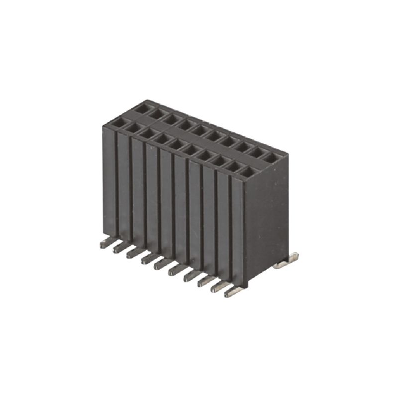 1.27x2.54mm H8.5mm महिला बोर्ड से बोर्ड पावर कनेक्टर SMT प्रकार 100 पिन कनेक्टर