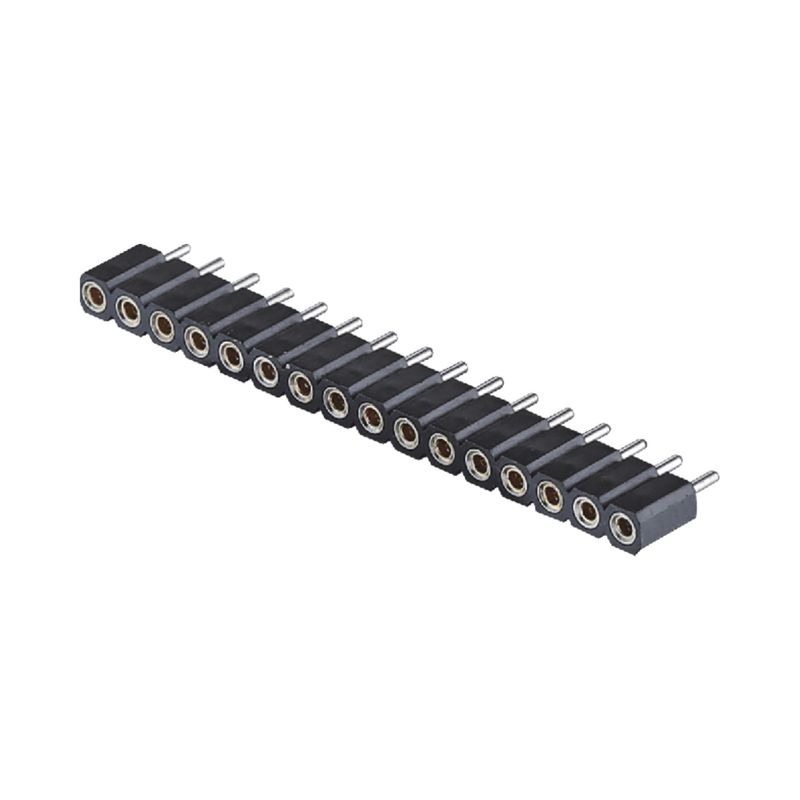 मशीनीकृत महिला हेडर 2.54mm H7.0mm लंबाई 10.0mm सीधा 1-40Pin पीसीबी कनेक्टर
