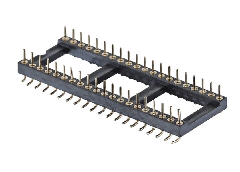 मशीनीकृत गोल पिन हेडर एसएमटी प्रकार पीसीबी H3.0mm 6 पिन - 64 पिन आईसी सॉकेट
