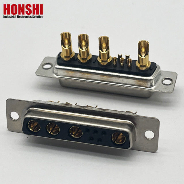 D-SUB 9W4 महिला स्वर्ण पिन सोल्डर तार प्रकार कनेक्टर्स 10A 20A 30A 40A