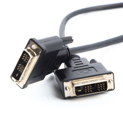 DVI 18 1 पुरुष से पुरुष HD मोल्ड केबल असेंबली OD6.0 HDTV UL20276 30Awg के लिए