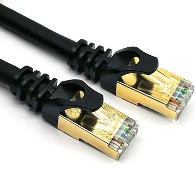 RJ45 SFTP नेटवर्क केबल Cat5e Cat6a Cat7 Cat8 UTP केबल कंप्यूटर नेटवर्क में