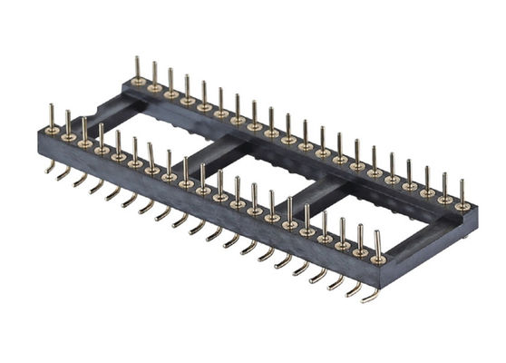 मशीनीकृत गोल पिन हेडर एसएमटी प्रकार पीसीबी H3.0mm 6 पिन - 64 पिन आईसी सॉकेट